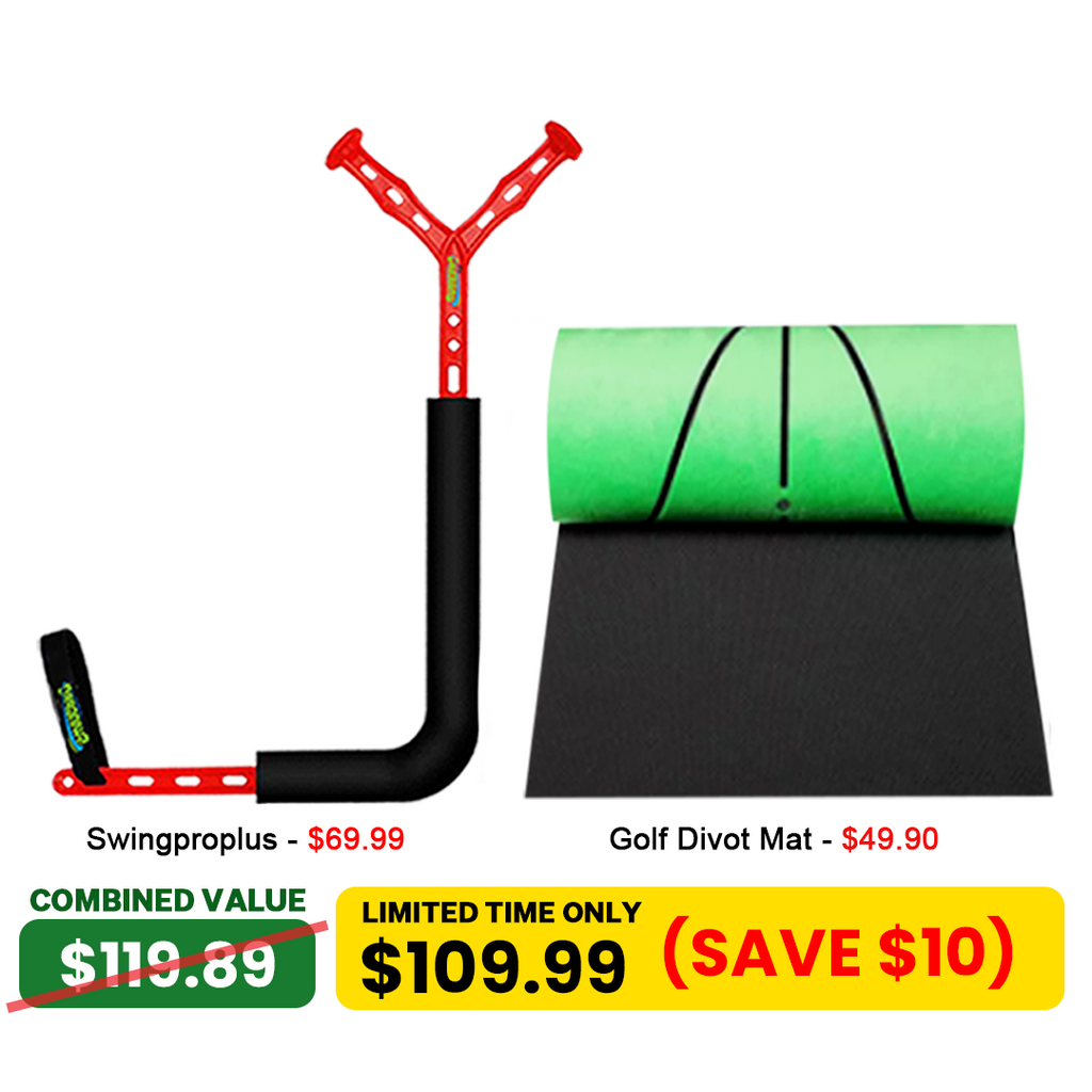Special Sale - Swing Pro Plus & Golf Divot Mat Bundle